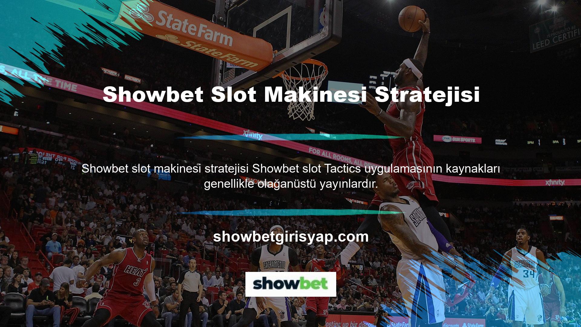 Slot makineleri için ilk bakılacak yer Showbet'dir
